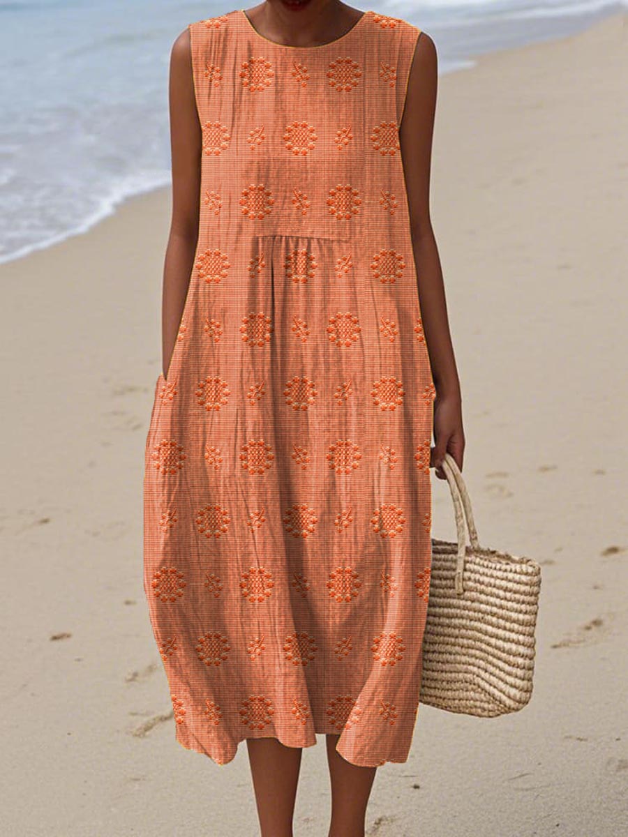 Olivia Sydney - Sleeveless Cotton Dress