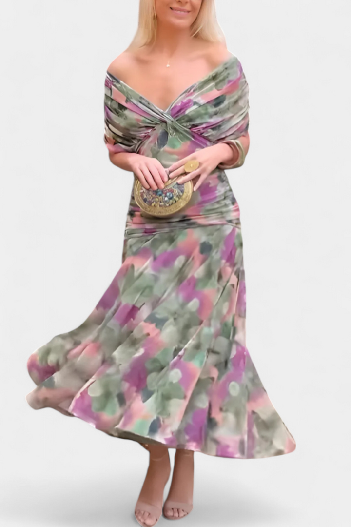 Olivia Sydney - Elegant V-neck Dress