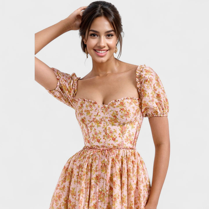 Olivia Sydney - Coral Floral Dress