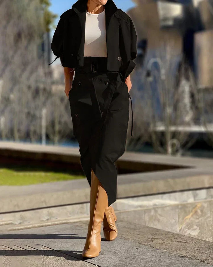 Olivia Sydney - Elegant Two-Piece Set with Jacket and Skirt