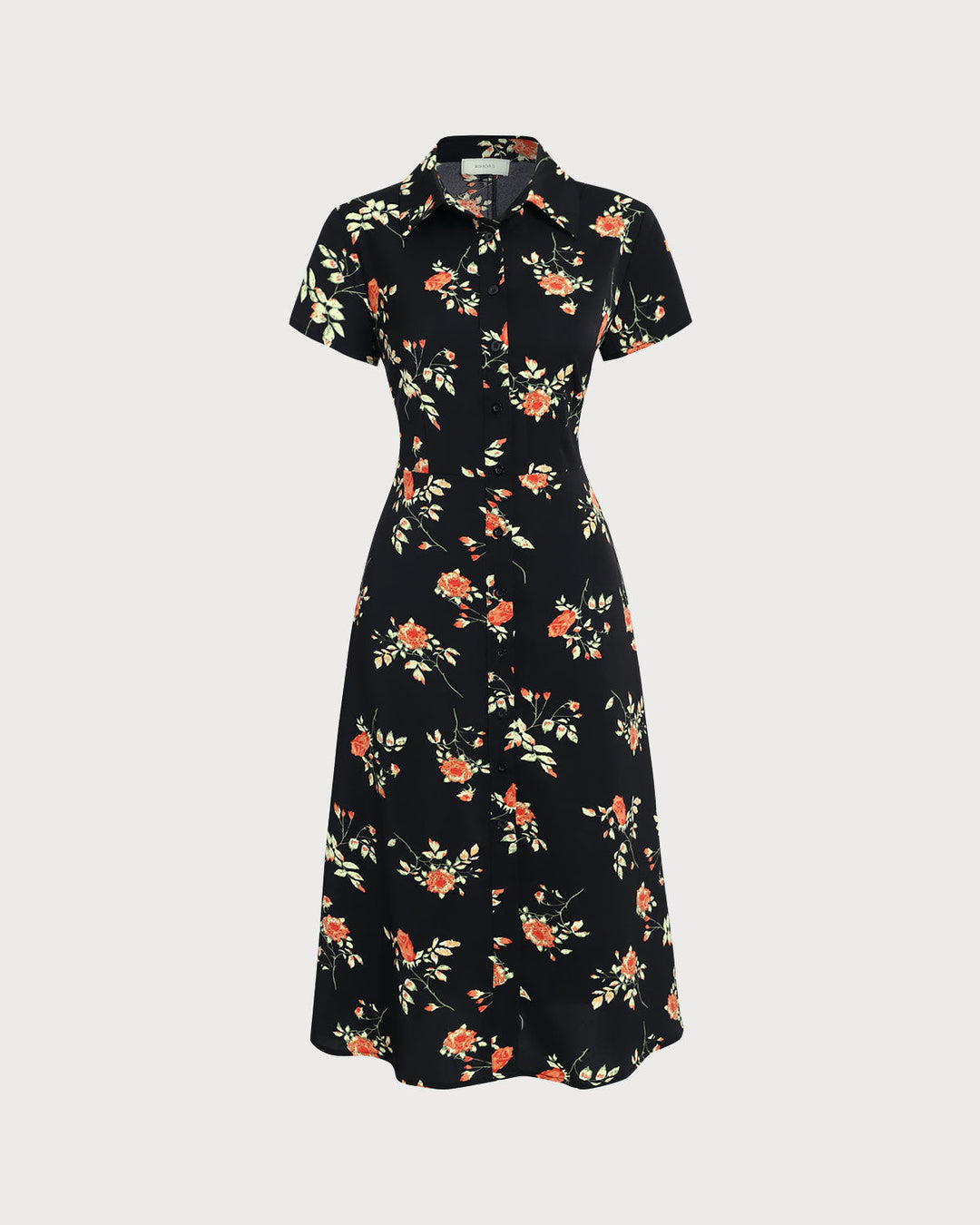 Olivia Sydney - Black Floral Midi Dress