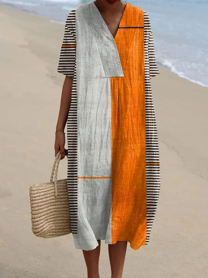 Olivia Sydney - Striped Geometric Dress