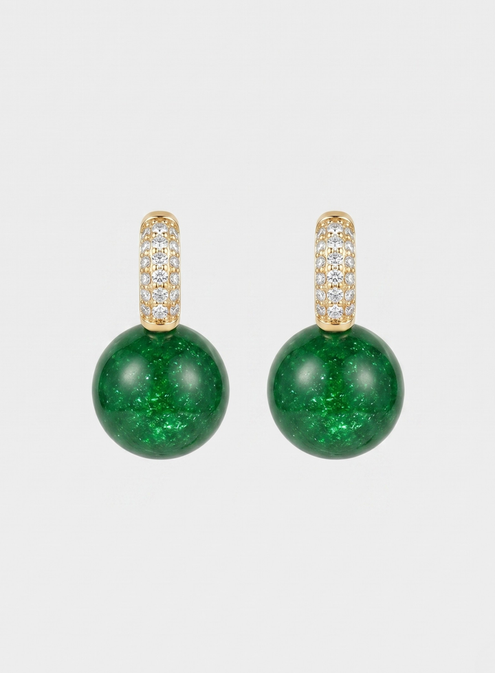 Olivia Sydney - Green Shine Earrings