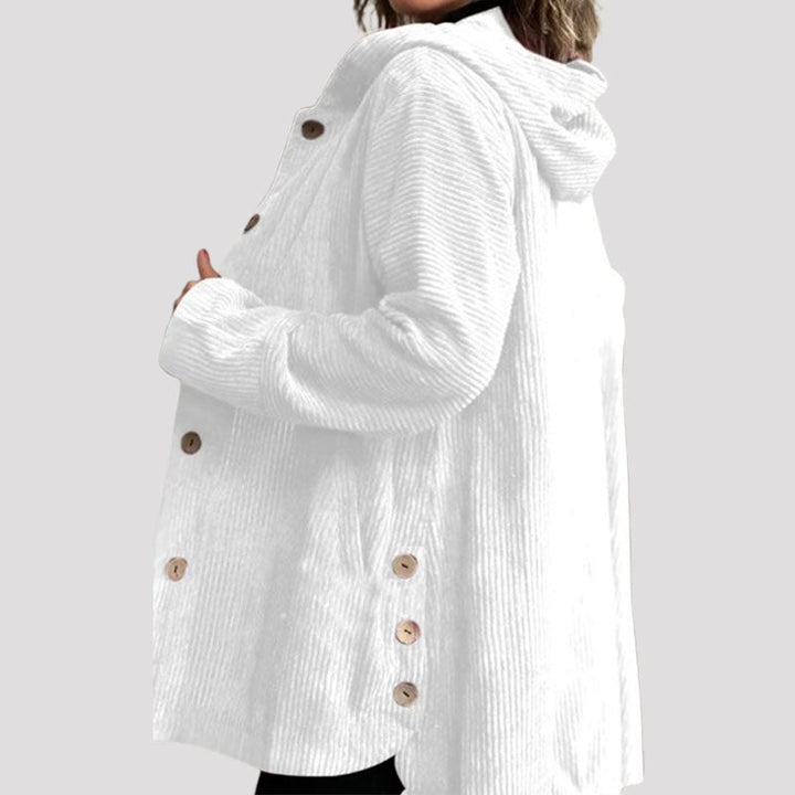 Olivia Sydney - Casual Corduroy Hoodie Jacket for Autumn