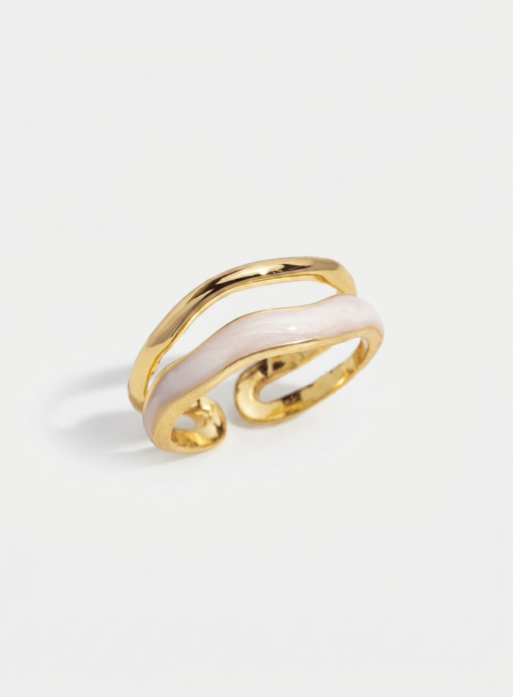 Olivia Sydney - Golden Wave Ring