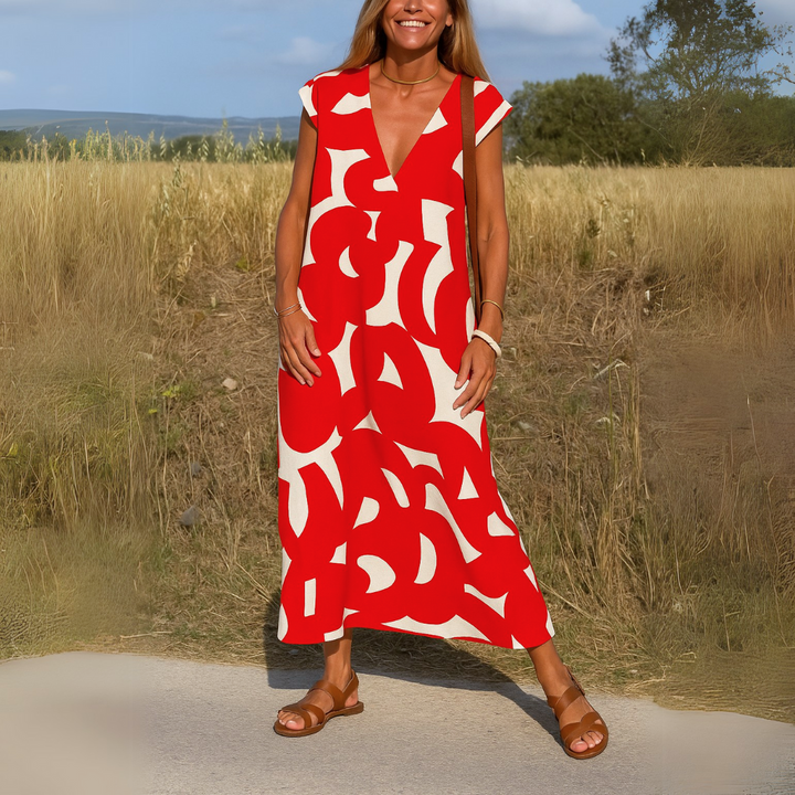 Olivia Sydney - Fluid V-neck Dress
