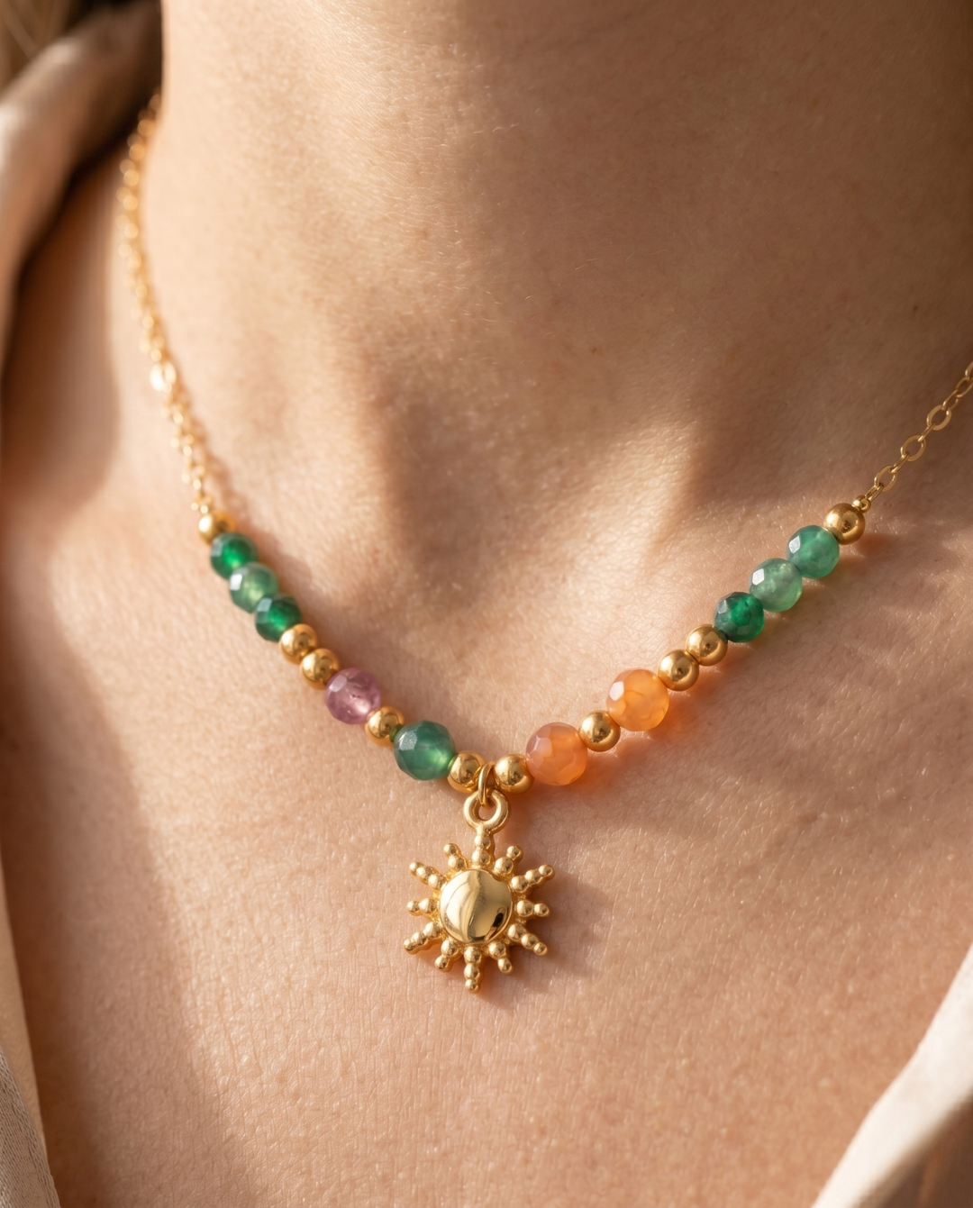Olivia Sydney - Golden Sun Necklace