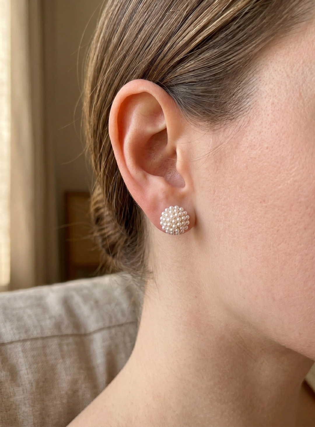 Olivia Sydney - Pearl Sphere Earrings
