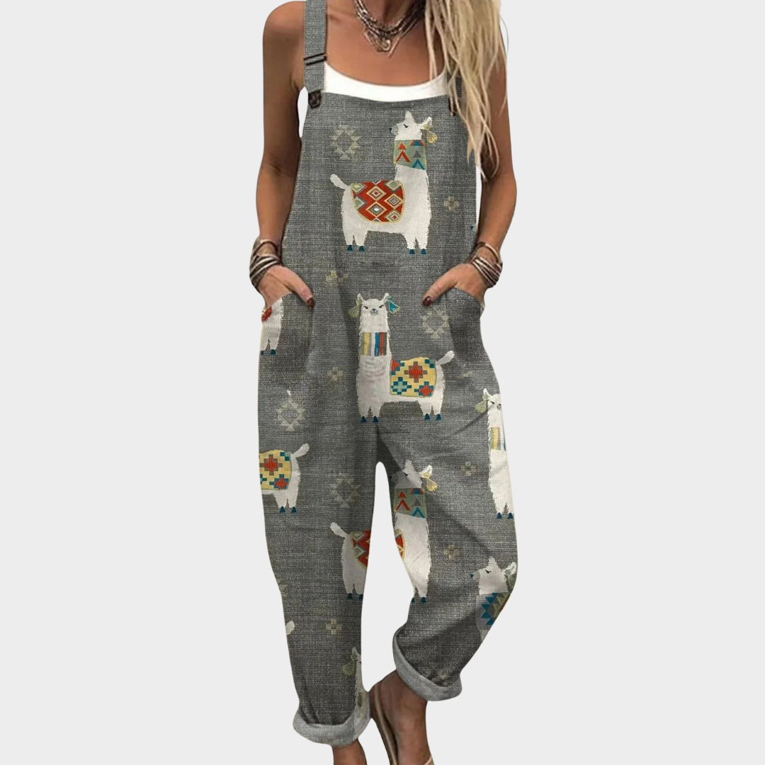 Olivia Sydney - Comfortable Printed Overall