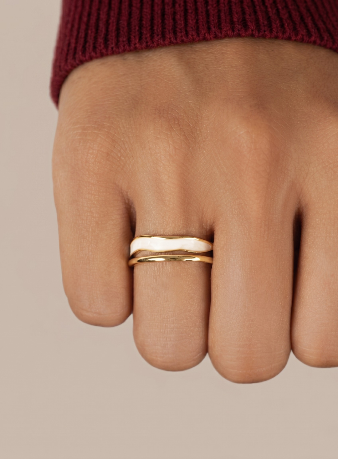 Olivia Sydney - Golden Wave Ring
