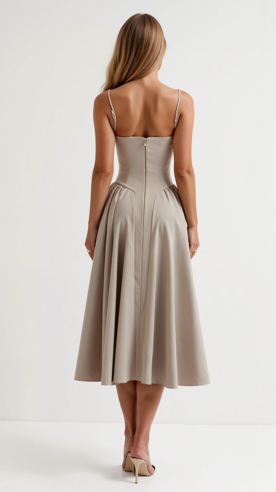 Olivia Sydney - Structured Bodice Midi Dress