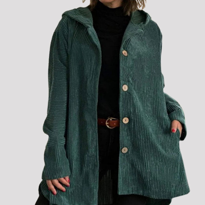 Olivia Sydney - Casual Corduroy Hoodie Jacket for Autumn