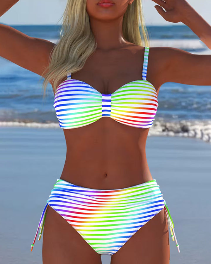 Olivia Sydney - Striped Summer Bikini