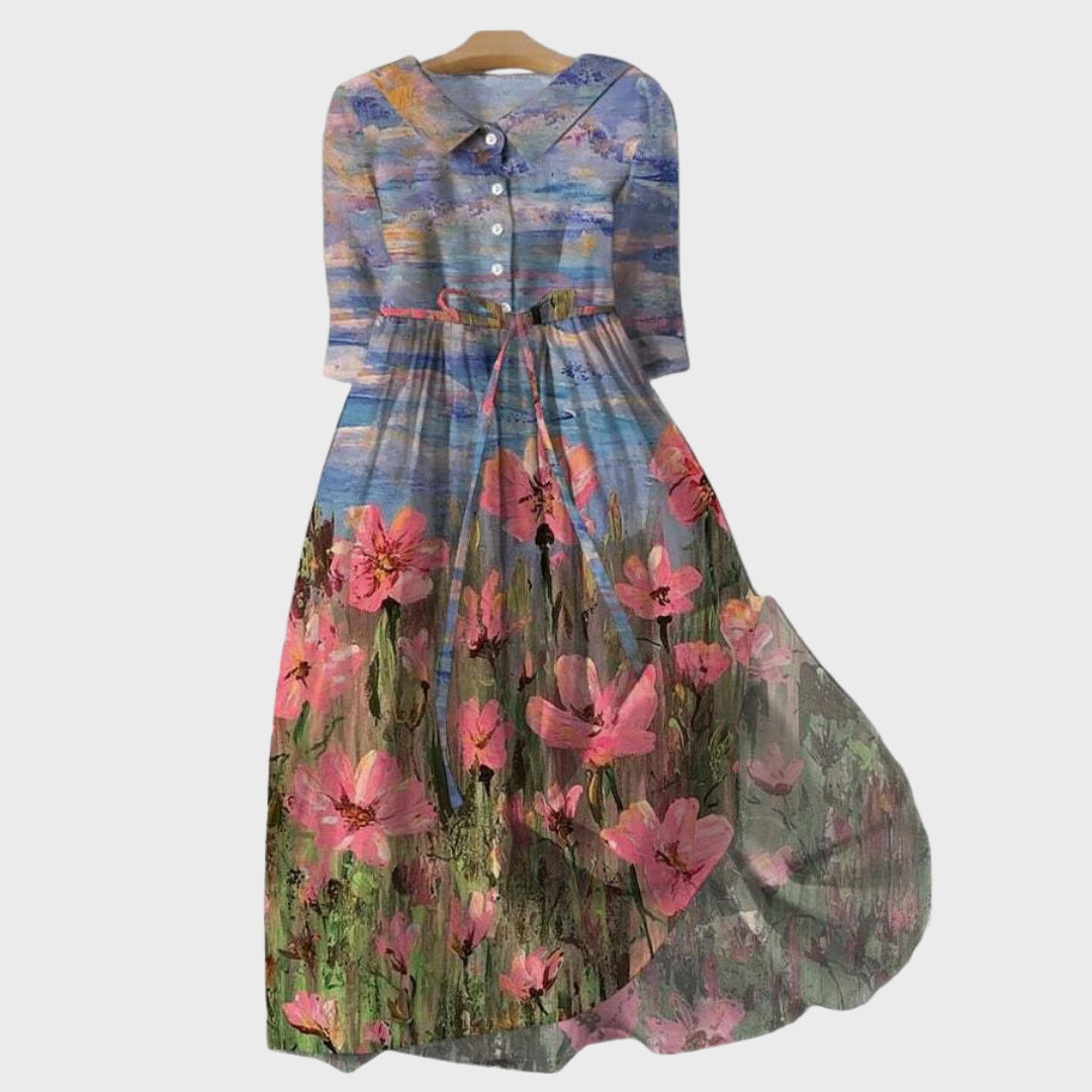 Olivia Sydney - Impressionist Print Dress