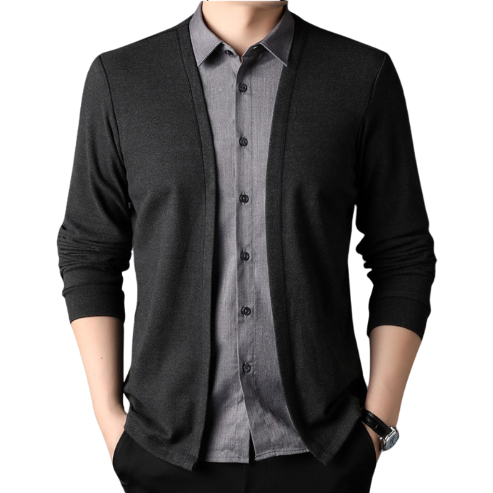 Olivia Sydney - 2-in-1 Shirt and Knit Jacket