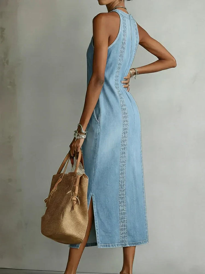Olivia Sydney - Retro Lace Denim Dress