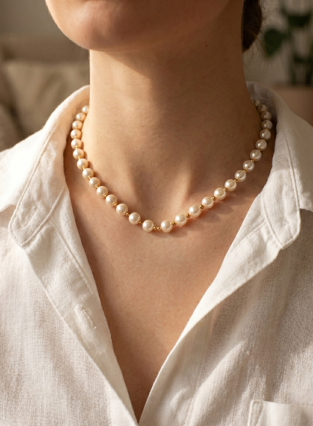 Olivia Sydney - Timeless Pearl Necklace