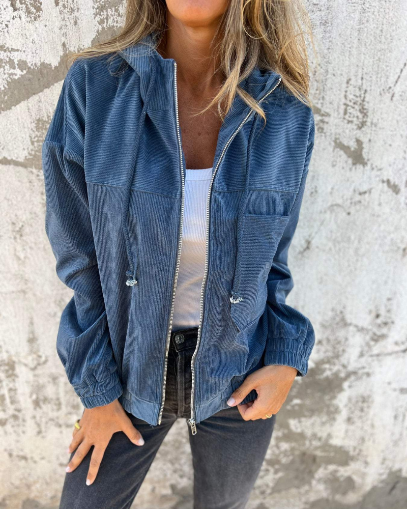 Olivia Sydney - Velvet Hooded Coat