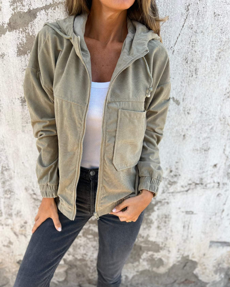 Olivia Sydney - Velvet Hooded Coat