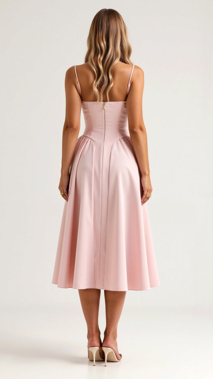 Olivia Sydney - Structured Bodice Midi Dress