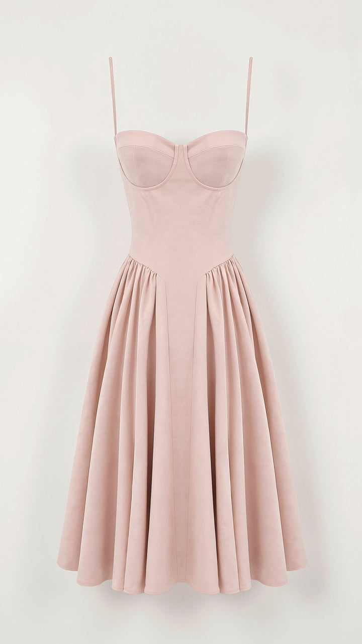 Olivia Sydney - Structured Bodice Midi Dress