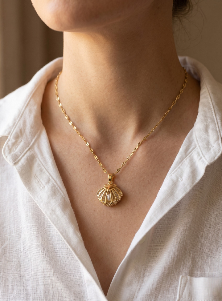Olivia Sydney - Hidden Pearl Necklace