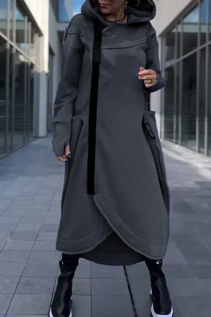 Olivia Sydney - Long Zippered Hoodie Made from Light and Breathable Fabrics