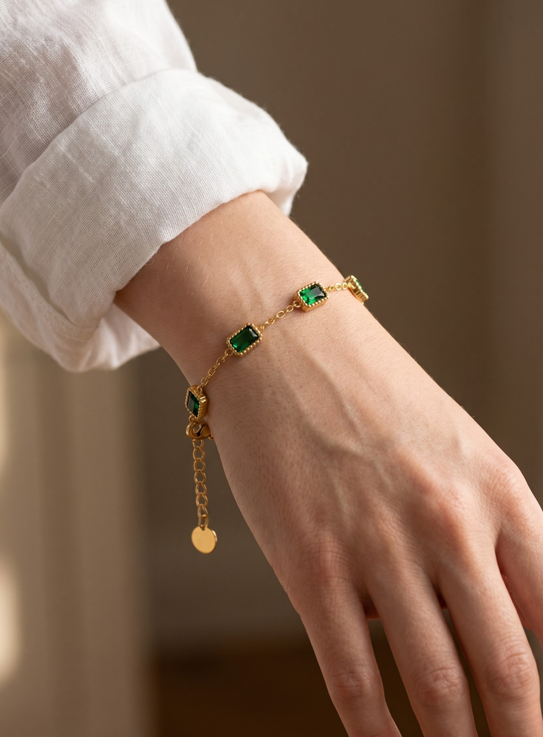 Olivia Sydney - Emerald Elegance Bracelet
