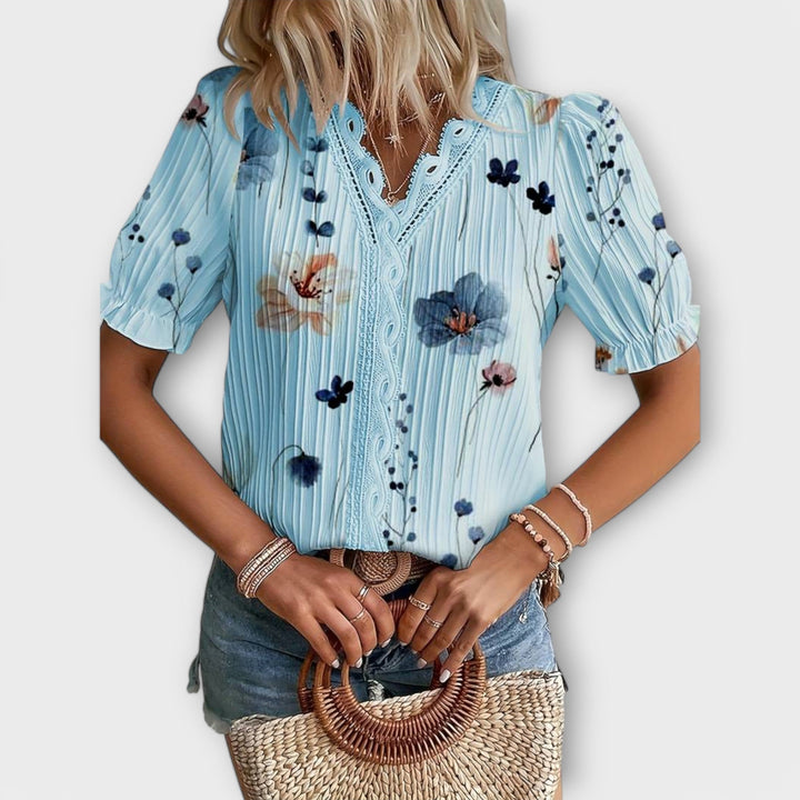Olivia Sydney - V-Neck Blouse