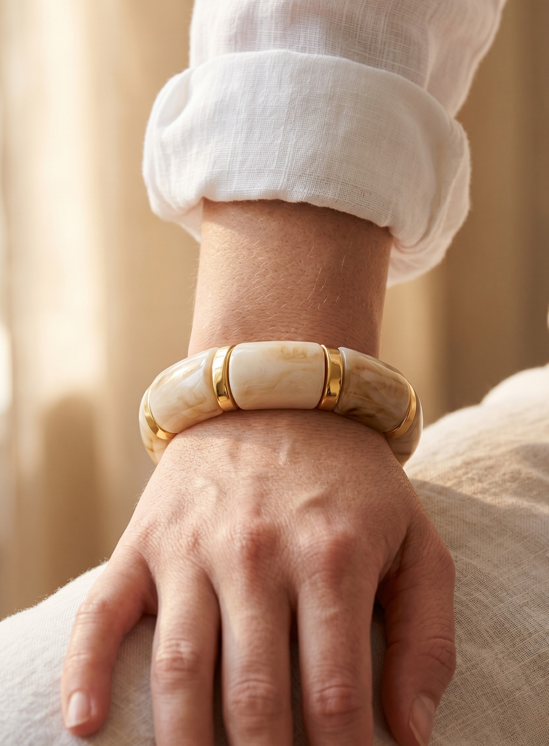 Olivia Sydney - Elegance Cream Bracelet