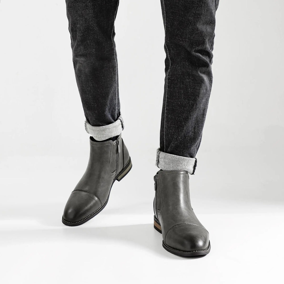 Olivia Sydney - Leather Chelsea Boots