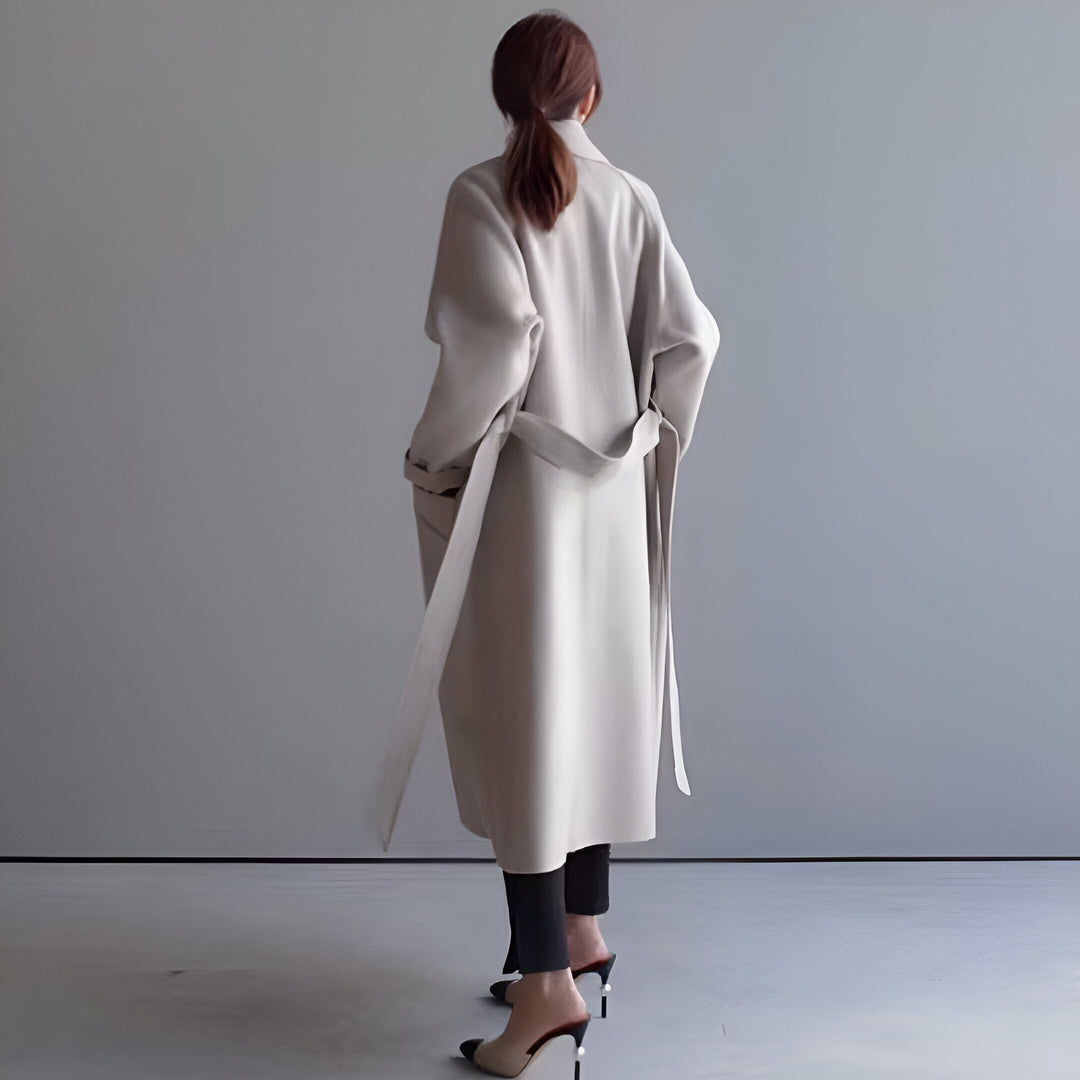 Olivia Sydney - Elegant coat with structured belt