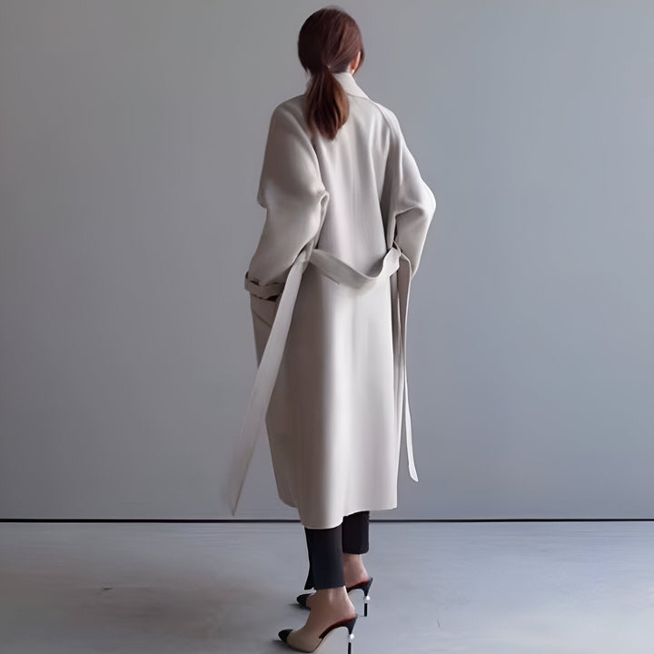 Olivia Sydney - Elegant coat with structured belt