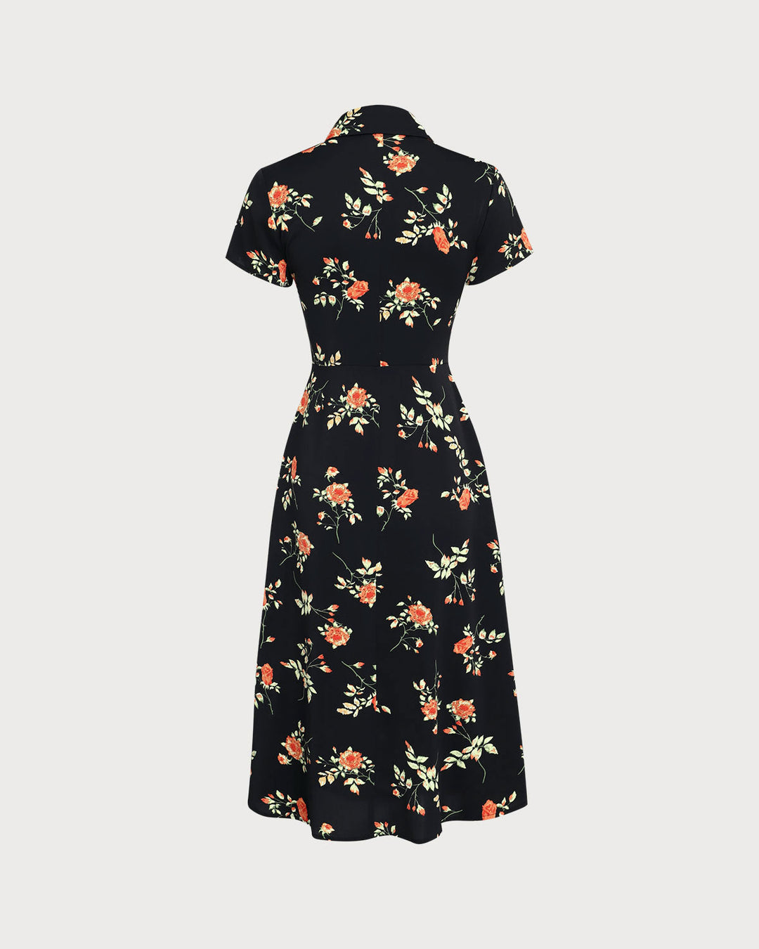 Olivia Sydney - Black Floral Midi Dress