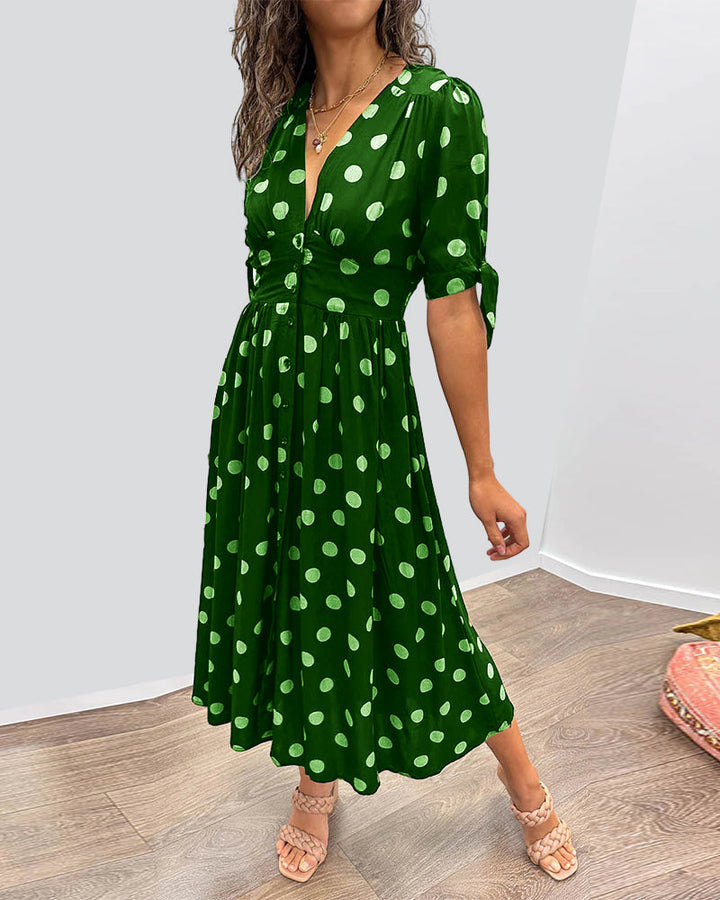 Olivia Sydney - Elegant Polka Dot Dress