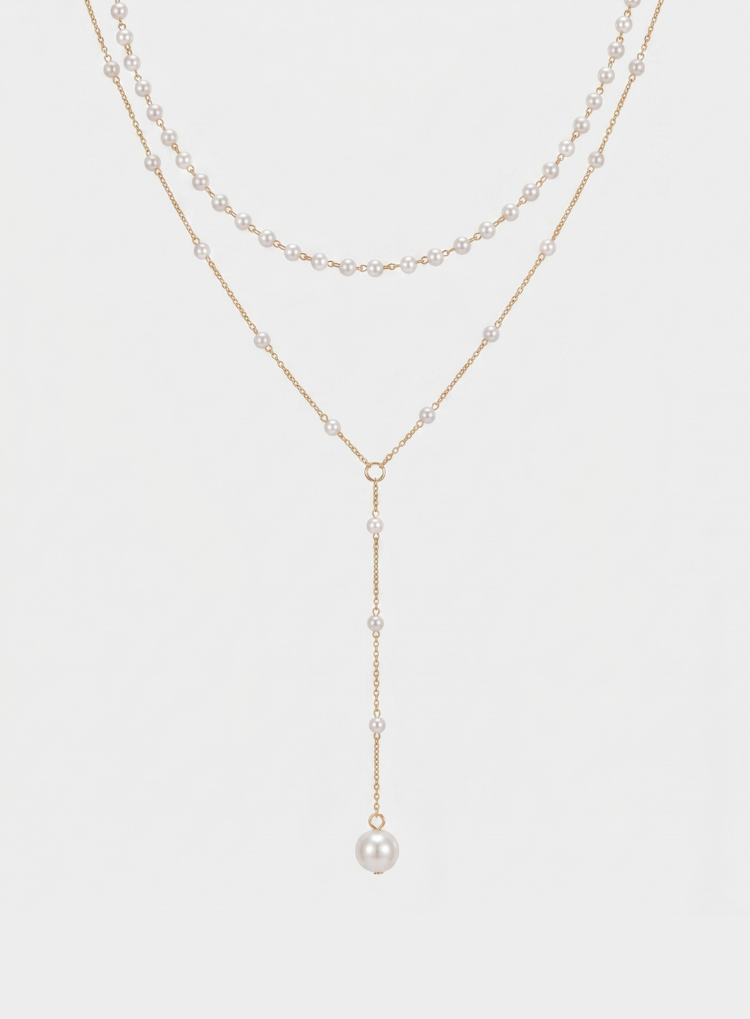 Olivia Sydney - Double Pearl Necklace