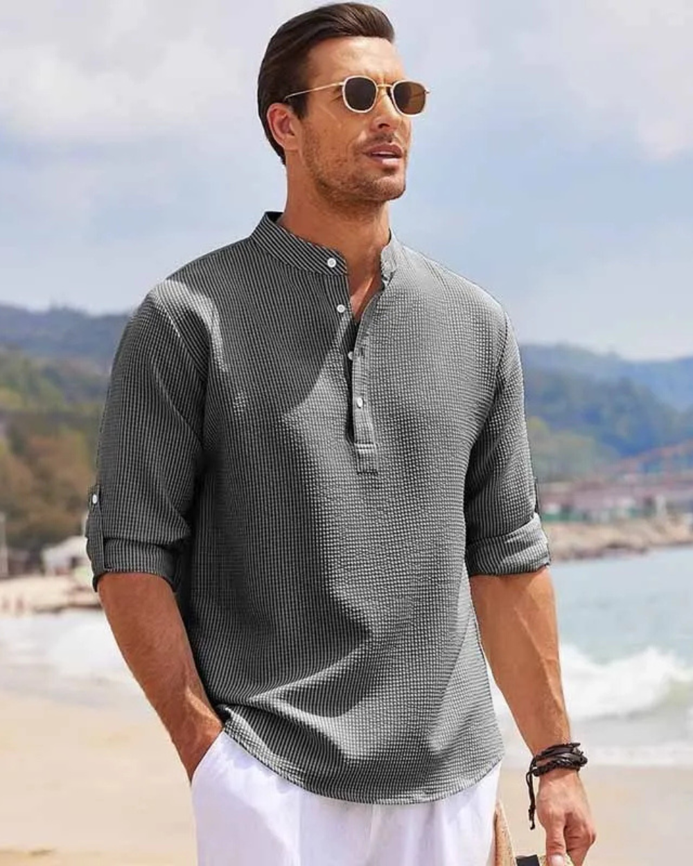 Olivia Sydney - Long Sleeve Polo Shirt