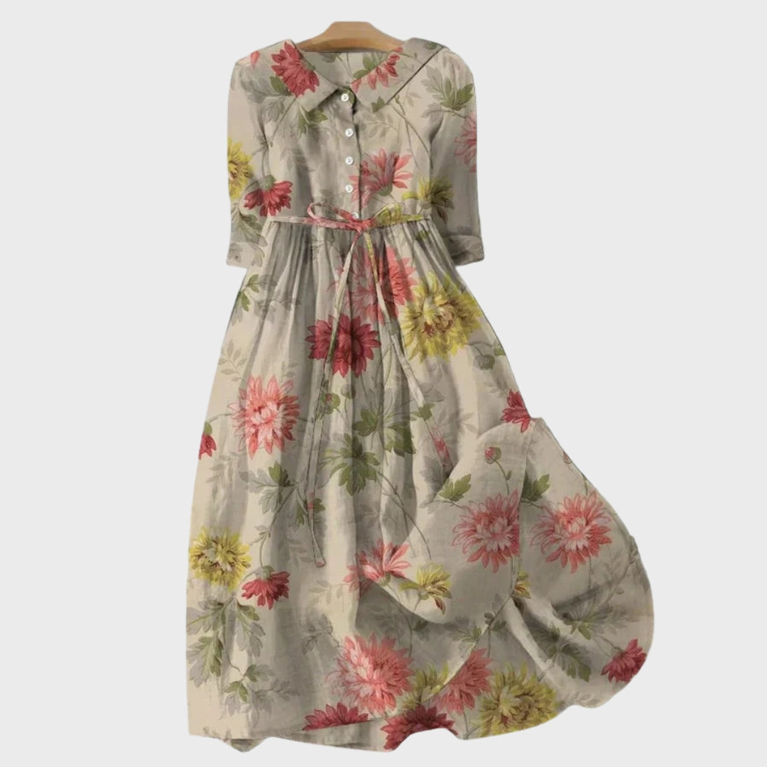 Olivia Sydney - Bouquet Print Retro Dress