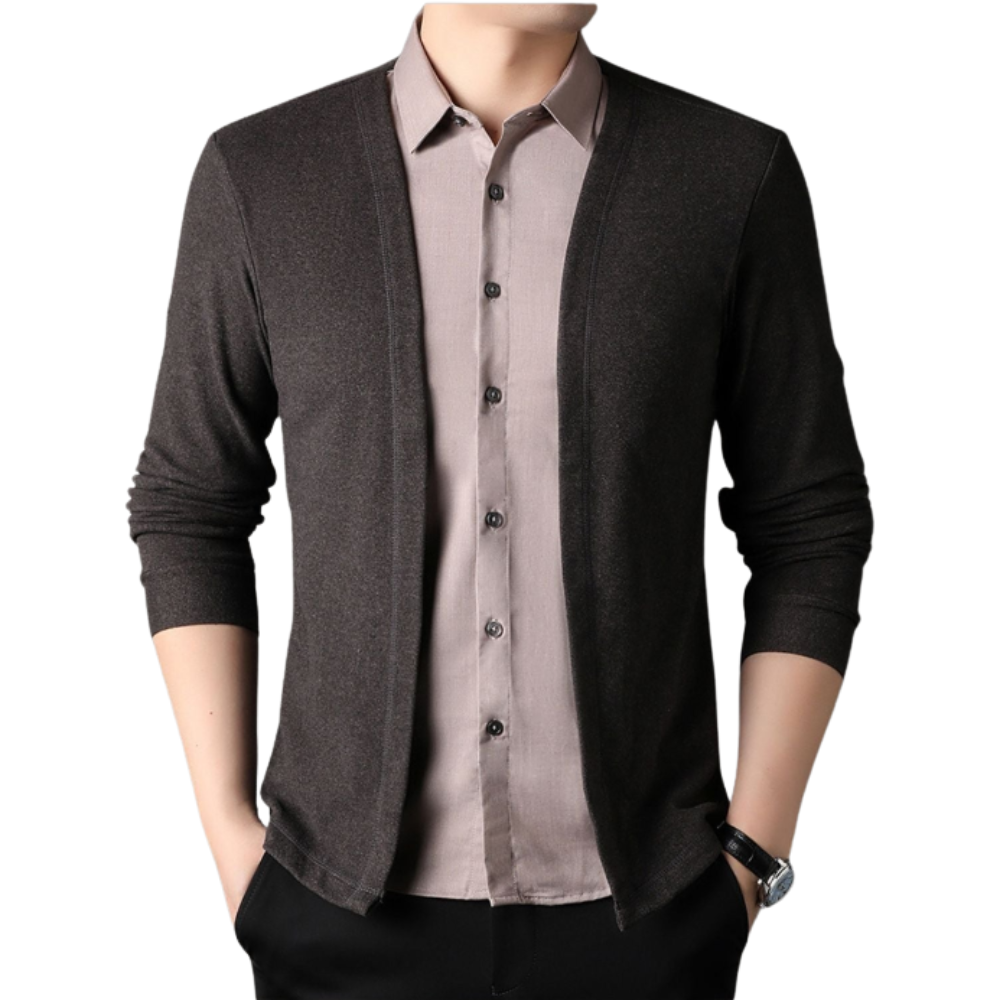 Olivia Sydney - 2-in-1 Shirt and Knit Jacket