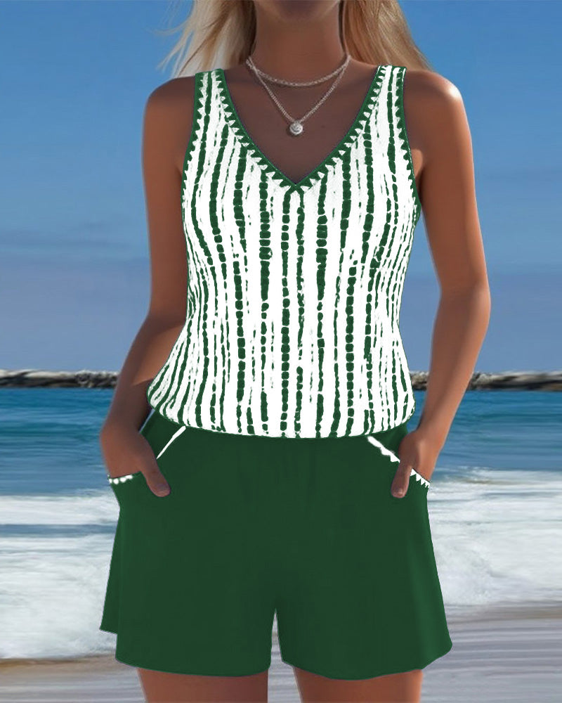 Olivia Sydney - Casual Style Tankini Set