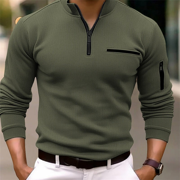 Olivia Sydney - Modern Masculine Stylish Zip-Up Sweater