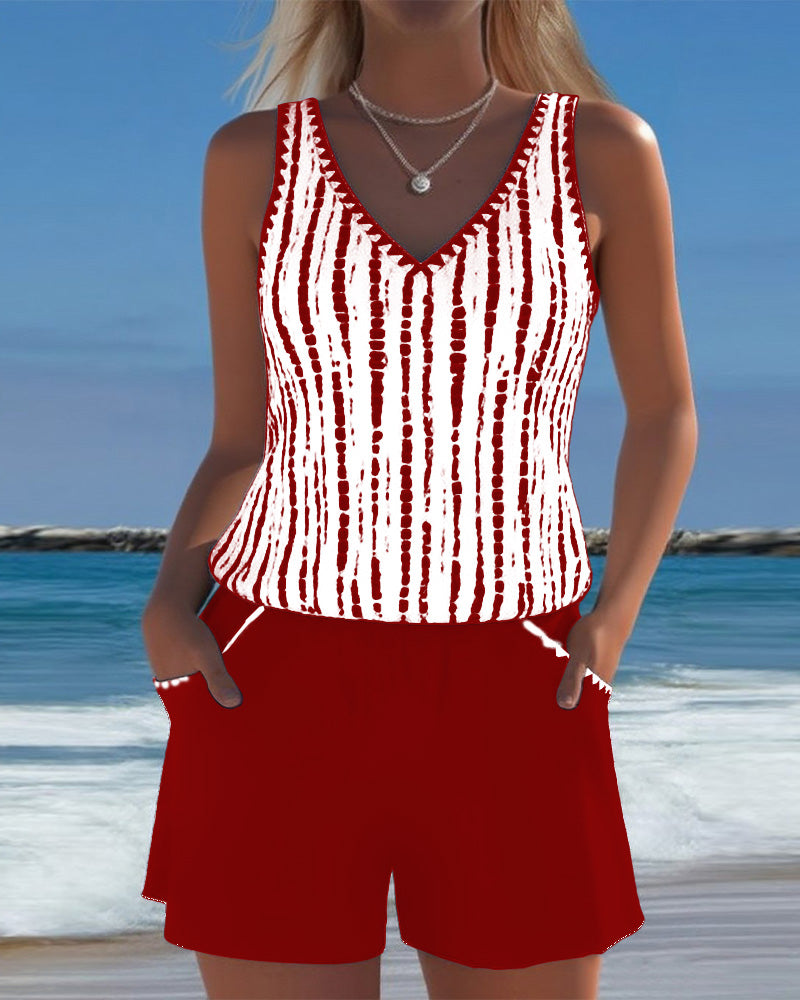 Olivia Sydney - Casual Style Tankini Set
