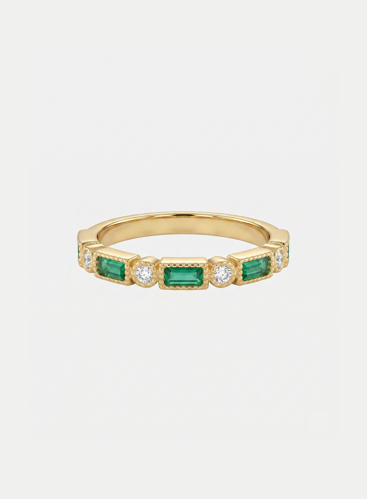 Olivia Sydney - Emerald Elegance Ring