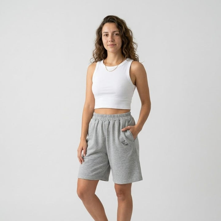 Olivia Sydney - Relaxed Fit Wide Leg Shorts with Elastic Waist