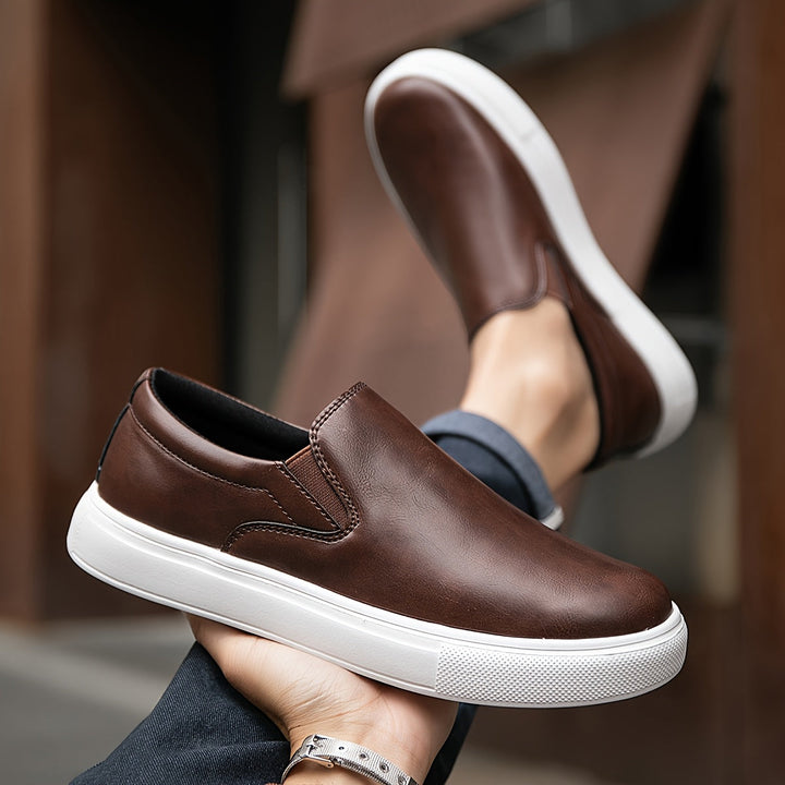 Olivia Sydney - Casual Leather Slip-Ons