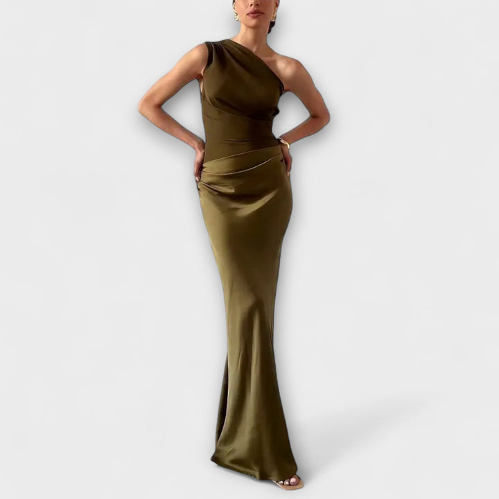 Olivia Sydney - Asymmetrical Satin Dress