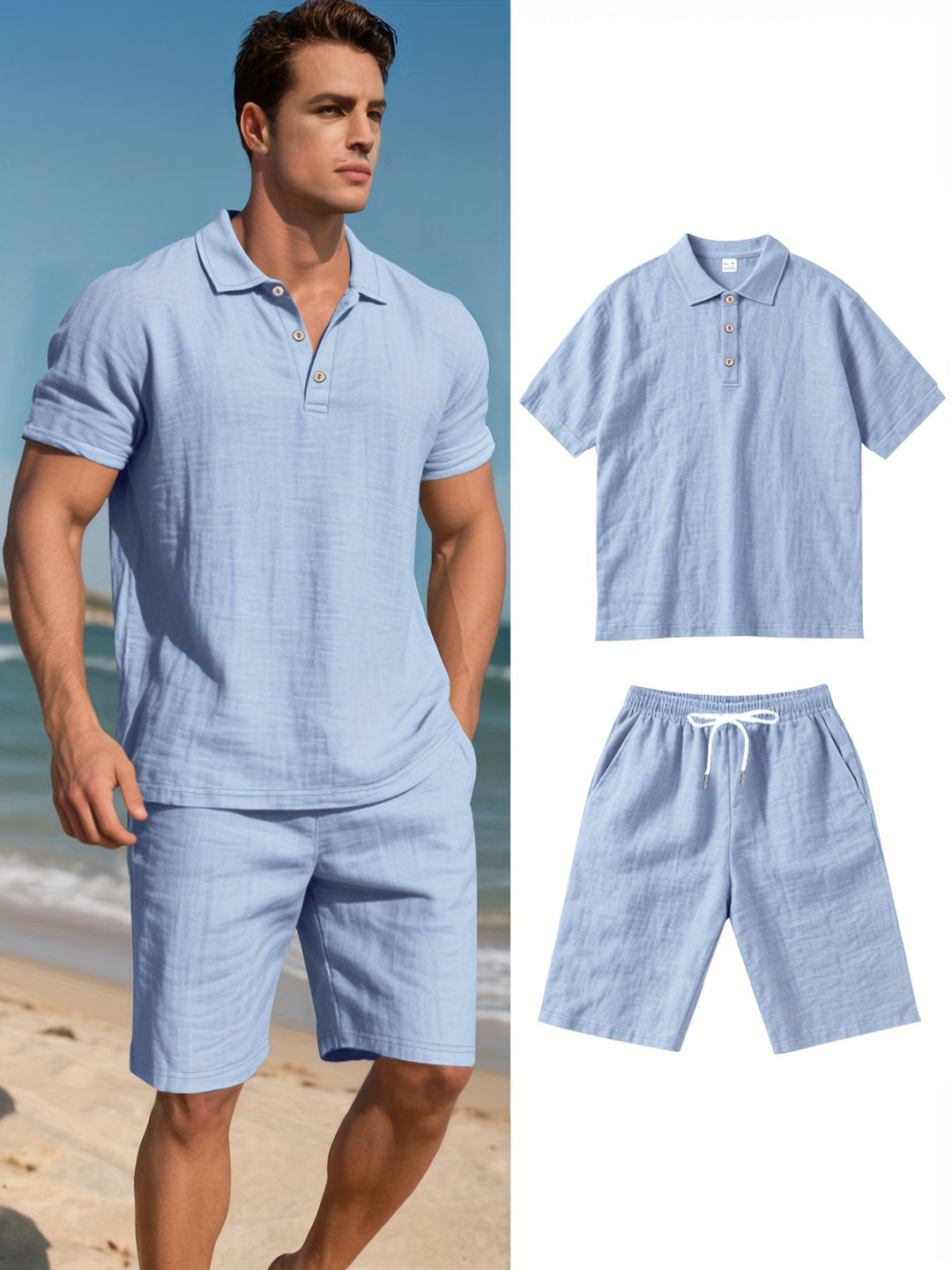 Olivia Sydney - Men's Linen Set