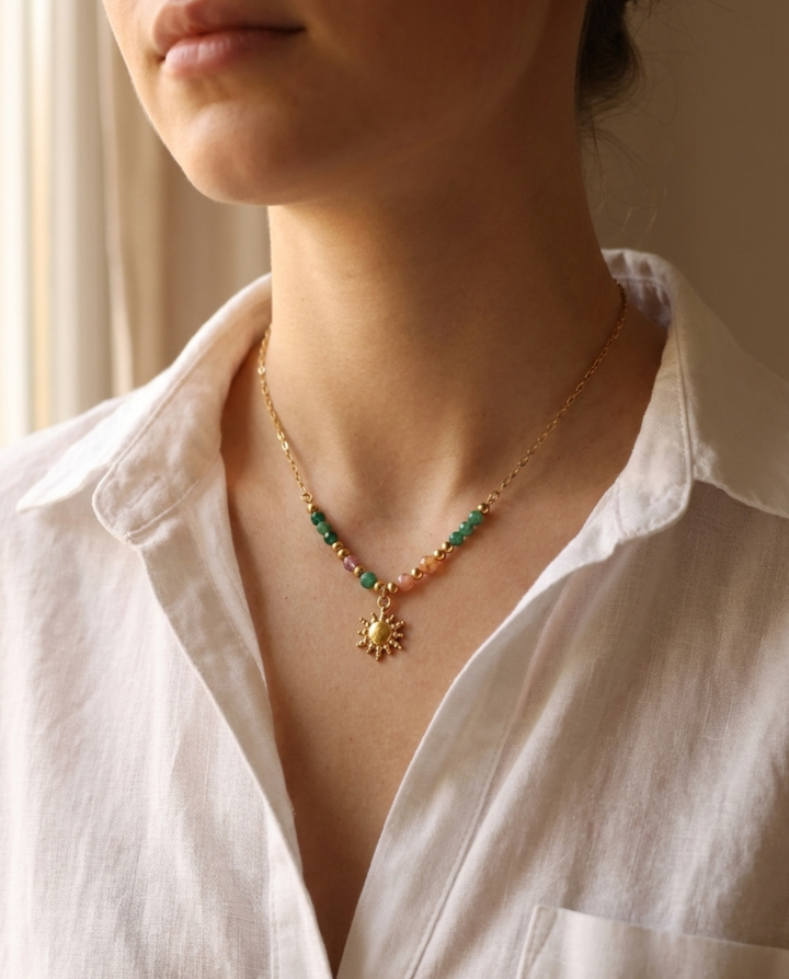 Olivia Sydney - Golden Sun Necklace