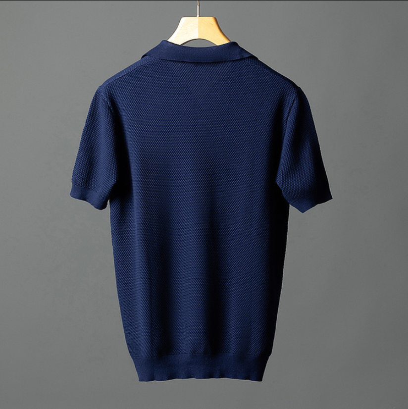 Olivia Sydney - Elegant Cotton Knit Polo Shirt