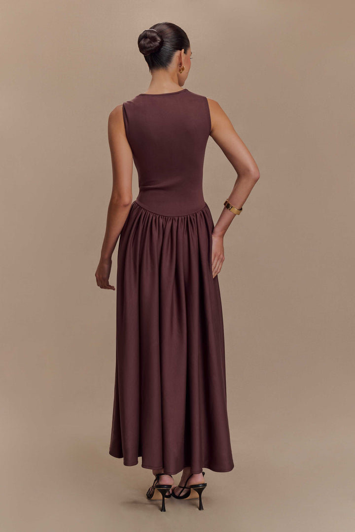 Olivia Sydney - Brown Knit Midi Dress